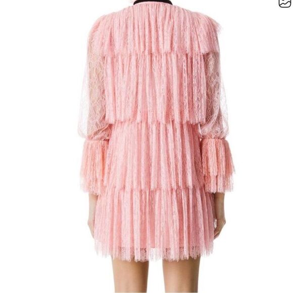 NWT Alice and Olivia Joanie Tiered Ruffle Dress Sz. 0 - Picture 9 of 13